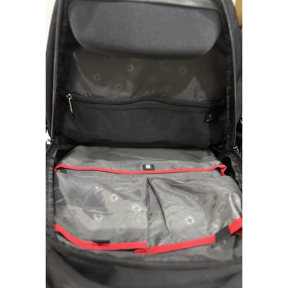 SwissGear ScanSmart Black Laptop Backpack TSA Travel Airflow Business Bag